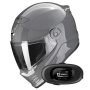 Casque Full Face Scorpion Covert FX Solid Cement Grey + Kit bluetooth 5R Lite