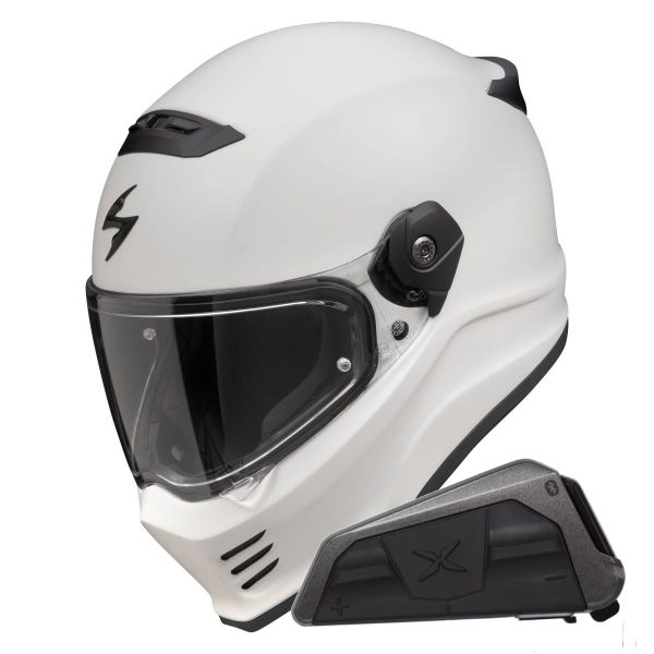 Full Face Scorpion Covert FX Solid Cool Grey Mat + Kit bluetooth Exo-Com Link-1 Full Face Scorpion Covert FX Solid Cool Grey Mat + Kit bluetooth Exo-Com Link-1