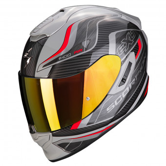 Scorpion Exo 1400 Air Attune Grey Black Red + Kit Bluetooth SMH5 Solo