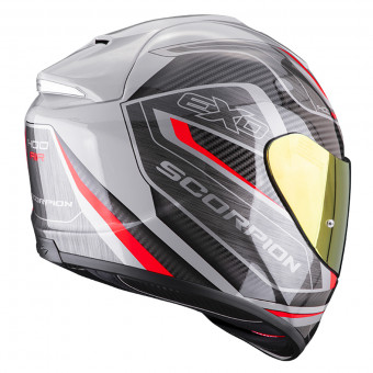 Scorpion Exo 1400 Air Attune Grey Black Red + Kit Bluetooth SMH5 Solo