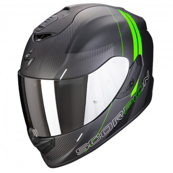 Full Face Scorpion Exo 1400 Air Carbon Air Drik Matt Black Green