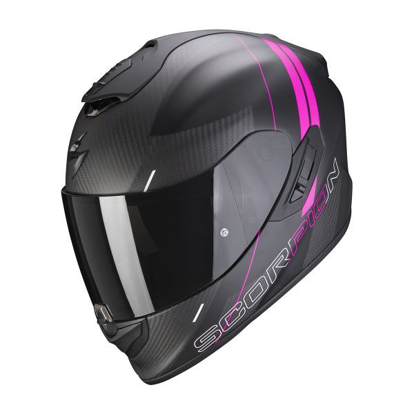 Full Face Scorpion Exo 1400 Carbon Air Drik Matt Black Pink