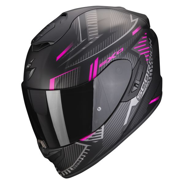 Full Face Scorpion Exo 1400 Evo Air Shell Matt Black Pink