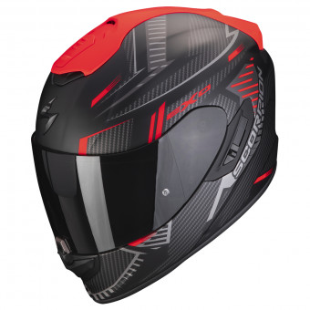 Scorpion Exo 1400 Evo Air Shell Matt Black Red + Kit bluetooth 5R Lite