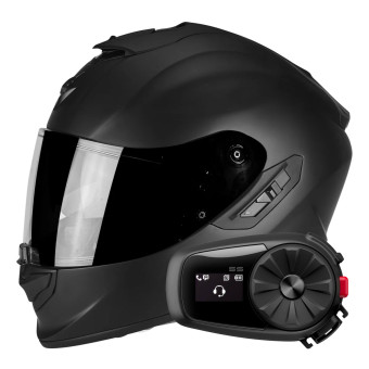 Full Face Scorpion Exo 1400 Evo Air Solid Matt Black + Kit Bluetooth 5S