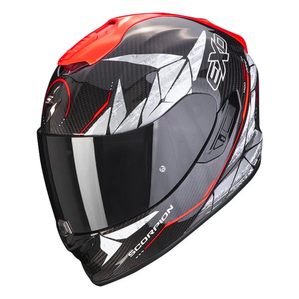 Full Face Scorpion Exo 1400 Evo Carbon Air Aranea Black Neon Red Full Face Scorpion Exo 1400 Evo Carbon Air Aranea Black Neon Red