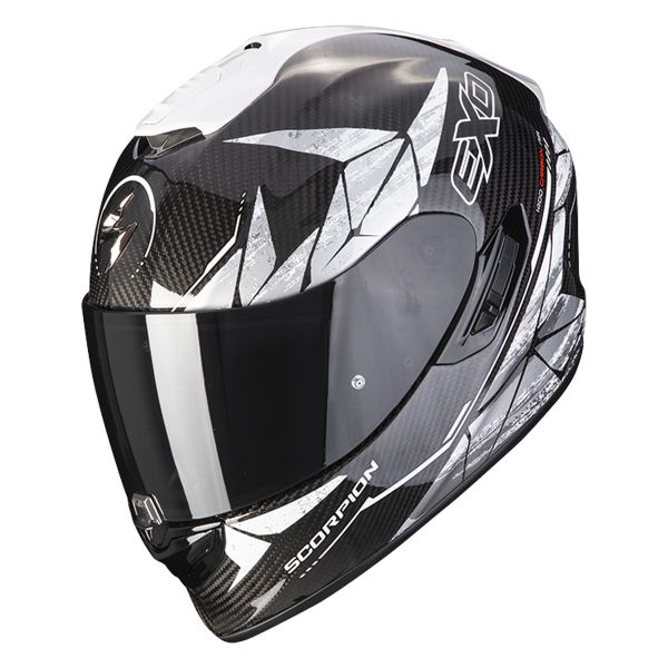 Full Face Scorpion Exo 1400 Evo Carbon Air Aranea Black White