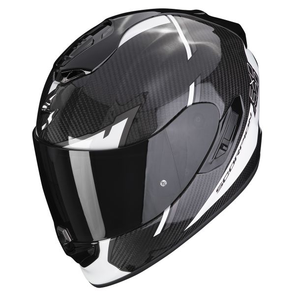 Full Face Scorpion Exo 1400 Evo Carbon Air Kendal Black White