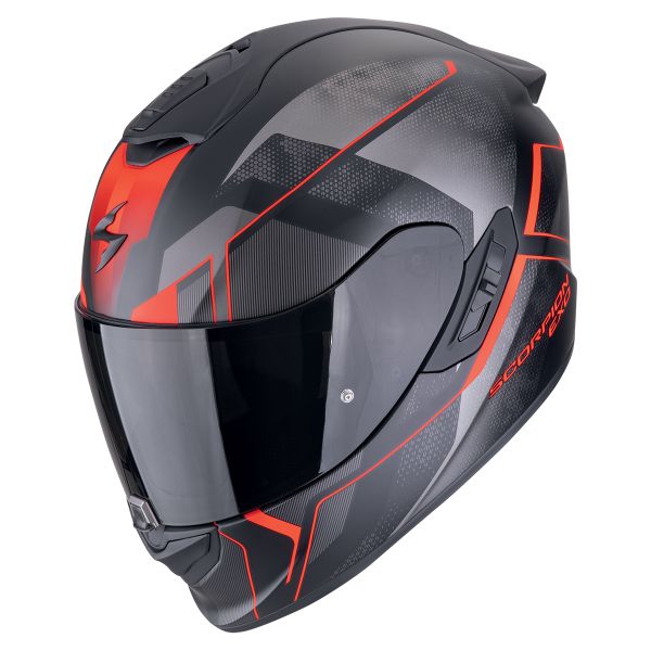 Scorpion Exo 1400 Evo II Air Intensio Matt Black Red + Kit bluetooth 5R Lite