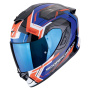 Casque Full Face Scorpion Exo 1400 Evo II Air Linart Black Blue Red