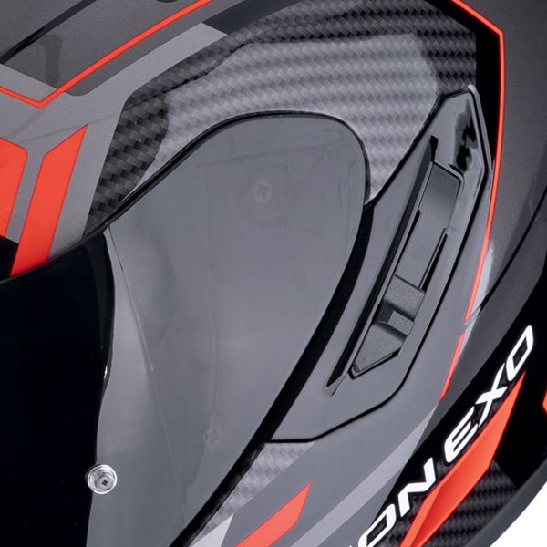 Scorpion Exo 1400 Evo II Air Linart Black Red + Kit Bluetooth BT Mini