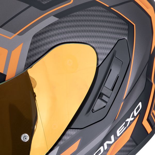 Scorpion Exo 1400 Evo II Air Linart Matt Orange + Kit bluetooth Exo-Com Link-1