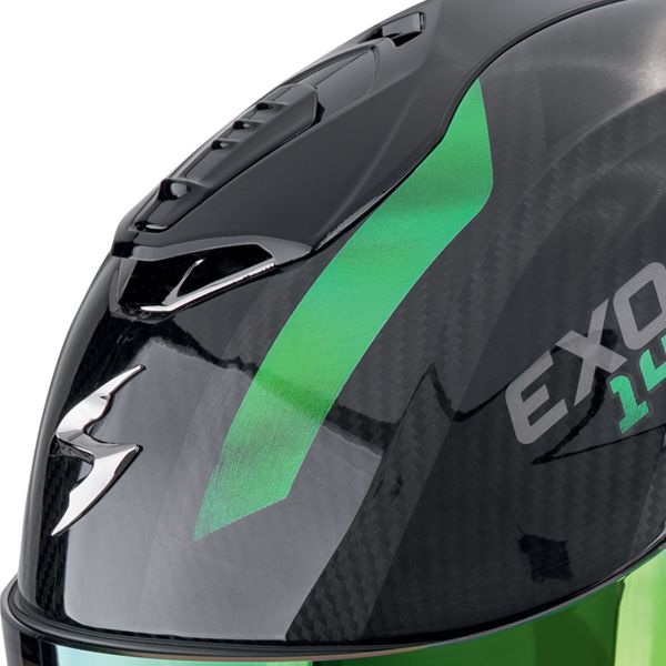 Scorpion Exo 1400 Evo II Carbon Air Platted Black Green