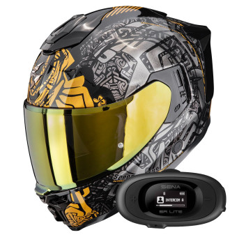 Casque Full Face Scorpion Exo 1500 Air Apus Black Grey Gold Casque Full Face Scorpion Exo 1500 Air Apus Black Grey Gold