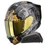 Casque Full Face Scorpion Exo 1500 Air Apus Black Grey Gold + Kit bluetooth Exo-Com Link-1