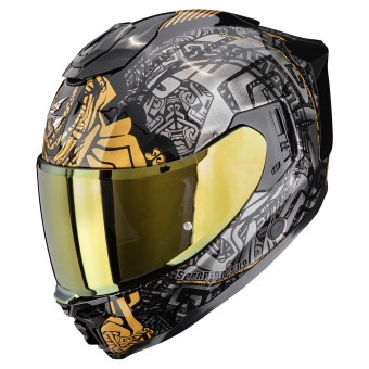 Full Face Scorpion Exo 1500 Air Apus Black Grey Gold