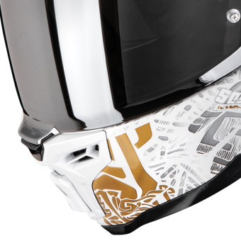 Scorpion Exo 1500 Air Apus Pearl White Grey Gold