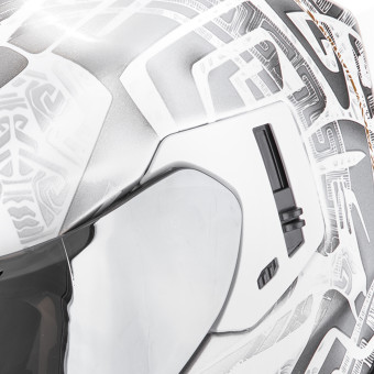 Scorpion Exo 1500 Air Apus Pearl White Grey Gold