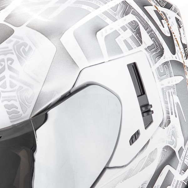 Scorpion Exo 1500 Air Apus Pearl White Grey Gold