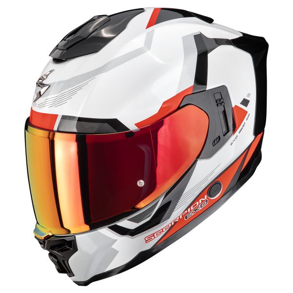 Full Face Scorpion Exo 1500 Air Arena White Red Full Face Scorpion Exo 1500 Air Arena White Red