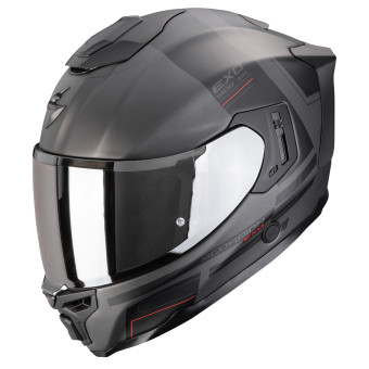 Full Face Scorpion Exo 1500 Air Dual Matt Silver Black Red
