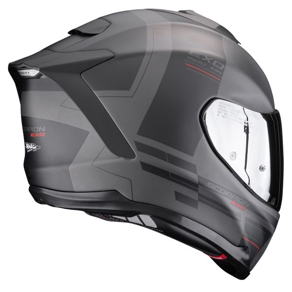 Scorpion Exo 1500 Air Dual Matt Silver Black Red
