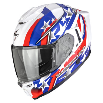 Full Face Scorpion Exo 1500 Air Etoile White Blue Red