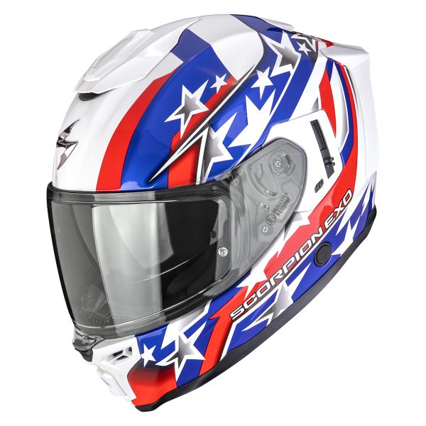 Full Face Scorpion Exo 1500 Air Etoile White Blue Red