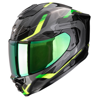 Full Face Scorpion Exo 1500 Air Sleek Black Green