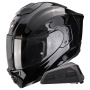 Casque Full Face Scorpion Exo 1500 Air Solid Black + Kit bluetooth Exo-Com Link-1