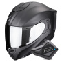 Casque Full Face Scorpion Exo 1500 Air Solid Matt Black + Kit Bluetooth BT Mini