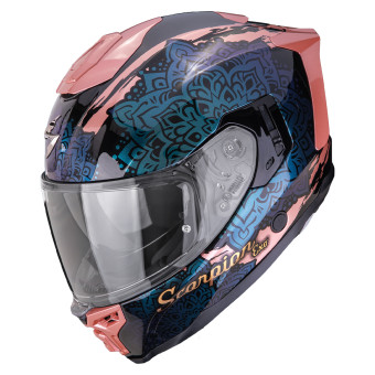 Full Face Scorpion Exo 1500 Air Vortex Black Pink Chameleon