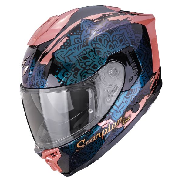 Full Face Scorpion Exo 1500 Air Vortex Black Pink Chameleon