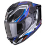 Casque Full Face Scorpion Exo 1500 Carbon Air Hydro Black White Blue