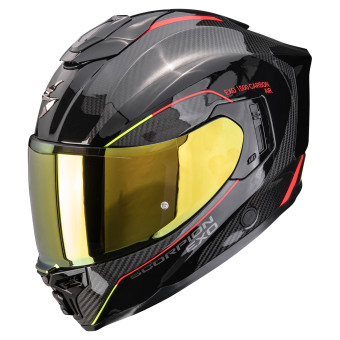 Full Face Scorpion Exo 1500 Carbon Air Mundi Black Red Yellow