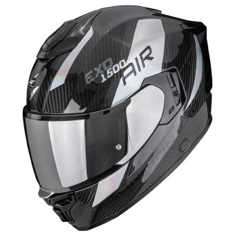 Full Face Scorpion Exo 1500 Carbon Air Platted Black Silver