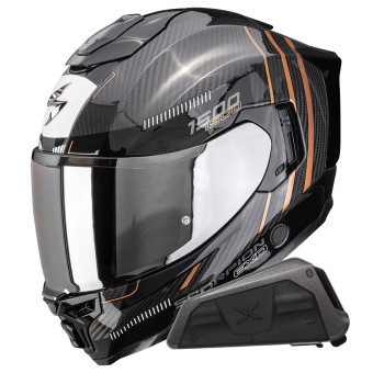 Casque Full Face Scorpion Exo 1500 Carbon Air Zity Black Copper + Kit bluetooth Exo-Com Link-1 Casque Full Face Scorpion Exo 1500 Carbon Air Zity Black Copper + Kit bluetooth Exo-Com Link-1