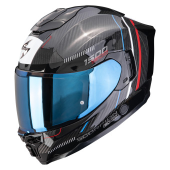 Full Face Scorpion Exo 1500 Carbon Air Zity Black Red Blue