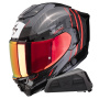 Casque Full Face Scorpion Exo 1500 Carbon Air Zity Black Red + Kit bluetooth Exo-Com Link-1