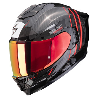 Full Face Scorpion Exo 1500 Carbon Air Zity Black Red