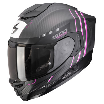 Full Face Scorpion Exo 1500 Carbon Air Zity Matt Black Pink