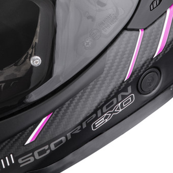Scorpion Exo 1500 Carbon Air Zity Matt Black Pink