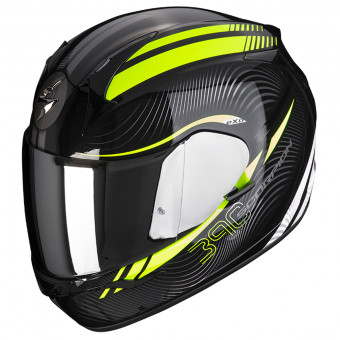 Scorpion Exo 390 Sting Black Yellow Fluo + Kit Bluetooth 5S