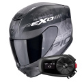 Pack Exo 391 Ava Matt Black Silver + Bluetooth 5S Kit
