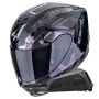 Casque Full Face Scorpion Exo 391 Clutter Black Chameleon + Kit bluetooth Exo-Com Link-1