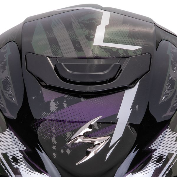 Scorpion Exo 391 Clutter Black Chameleon + Kit bluetooth 5R Lite