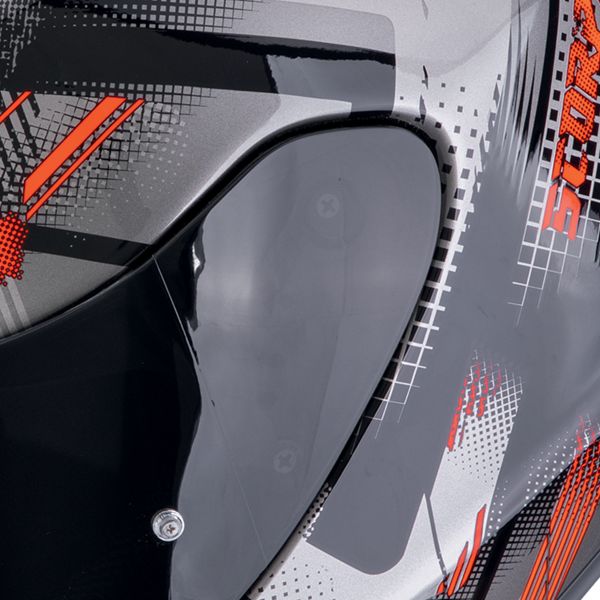 Scorpion Exo 391 Clutter Black Red + Kit Bluetooth 5S Solo