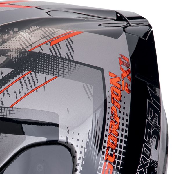 Scorpion Exo 391 Clutter Black Red + Kit Bluetooth 5S Solo