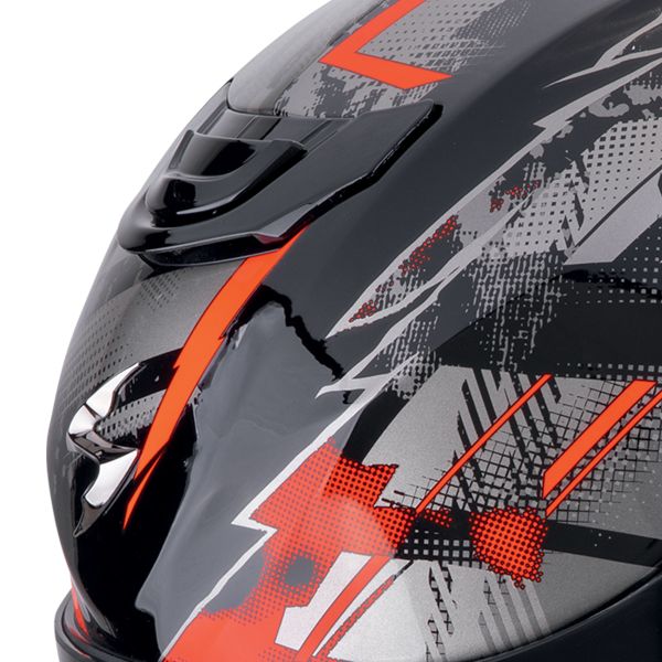 Scorpion Exo 391 Clutter Black Red + Kit Bluetooth 5S Solo