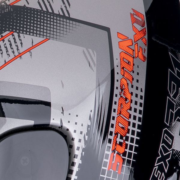 Scorpion Exo 391 Clutter Black Red + Kit Bluetooth 5S Solo